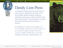 Tablet Screenshot of dandylionpress.com